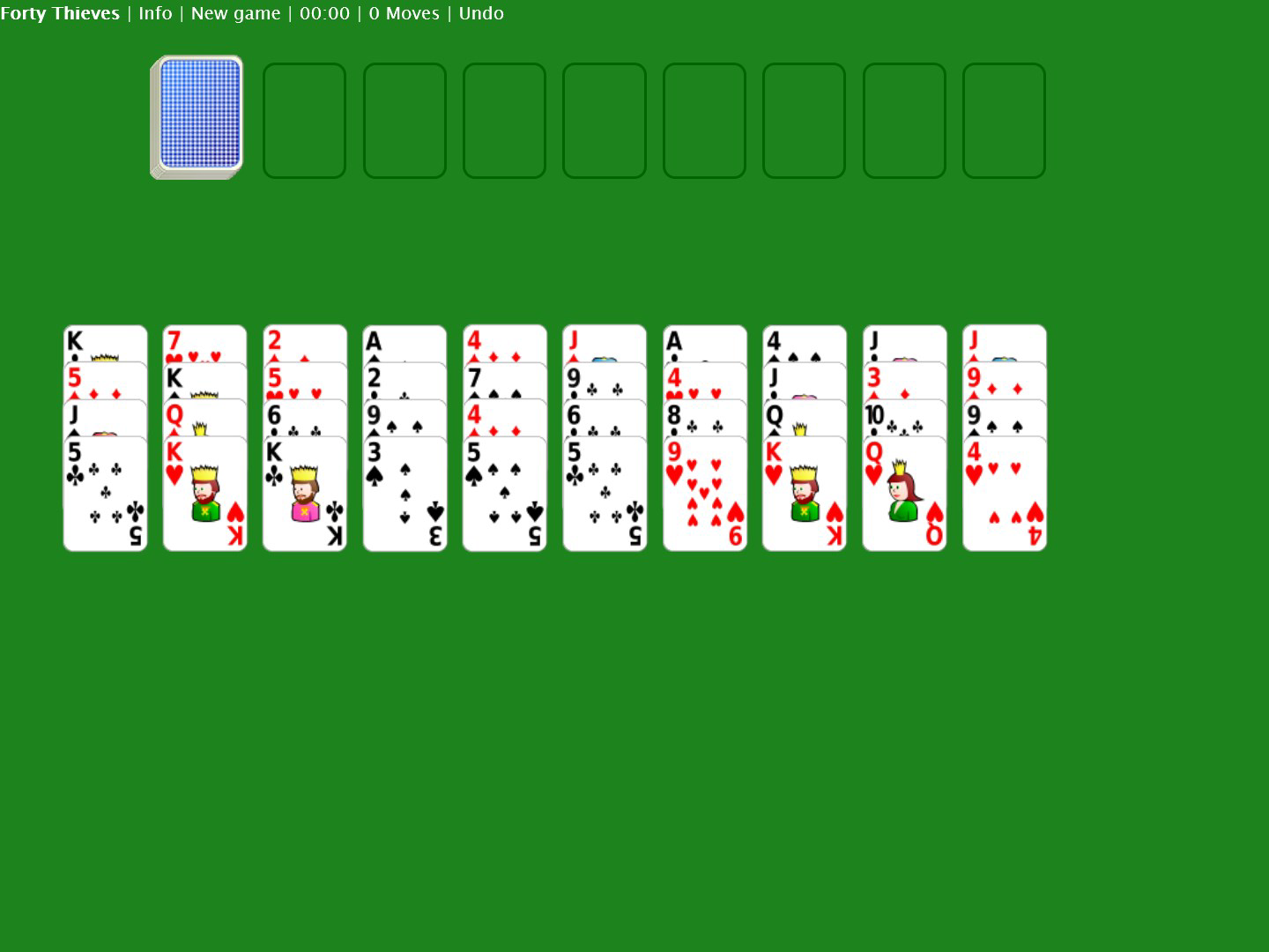 Forty Thieves Solitaire