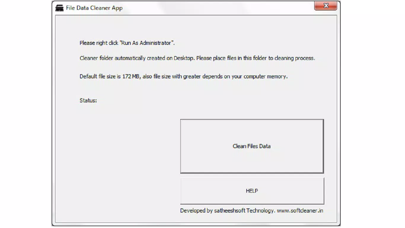 File Data Cleaner App