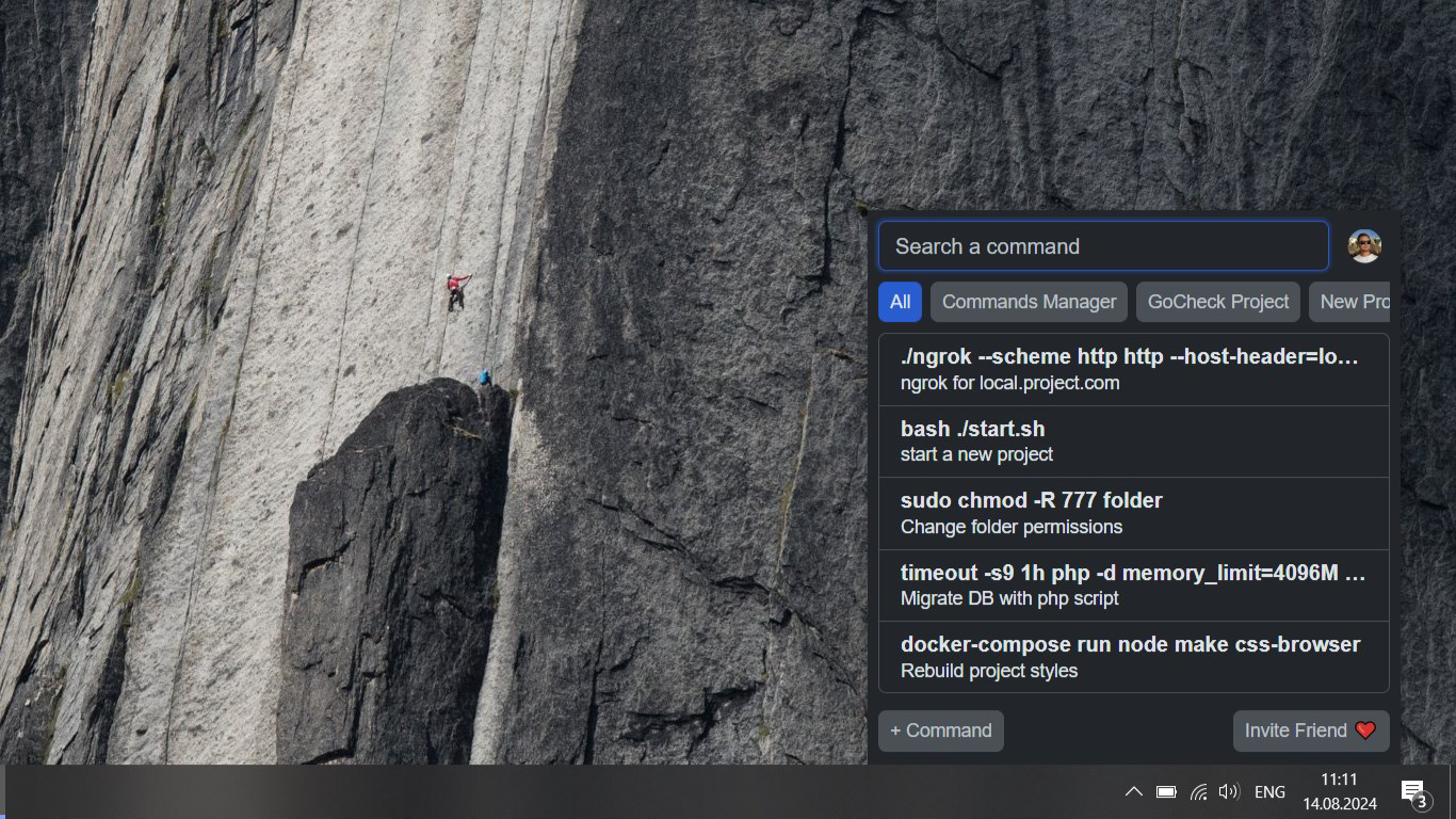 Commands Manager for PC Windows Download