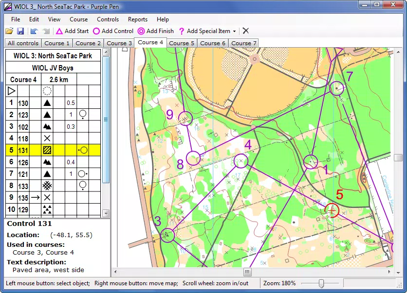 Purple Pen for Orienteering