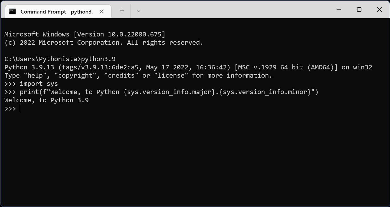 Python 3.9