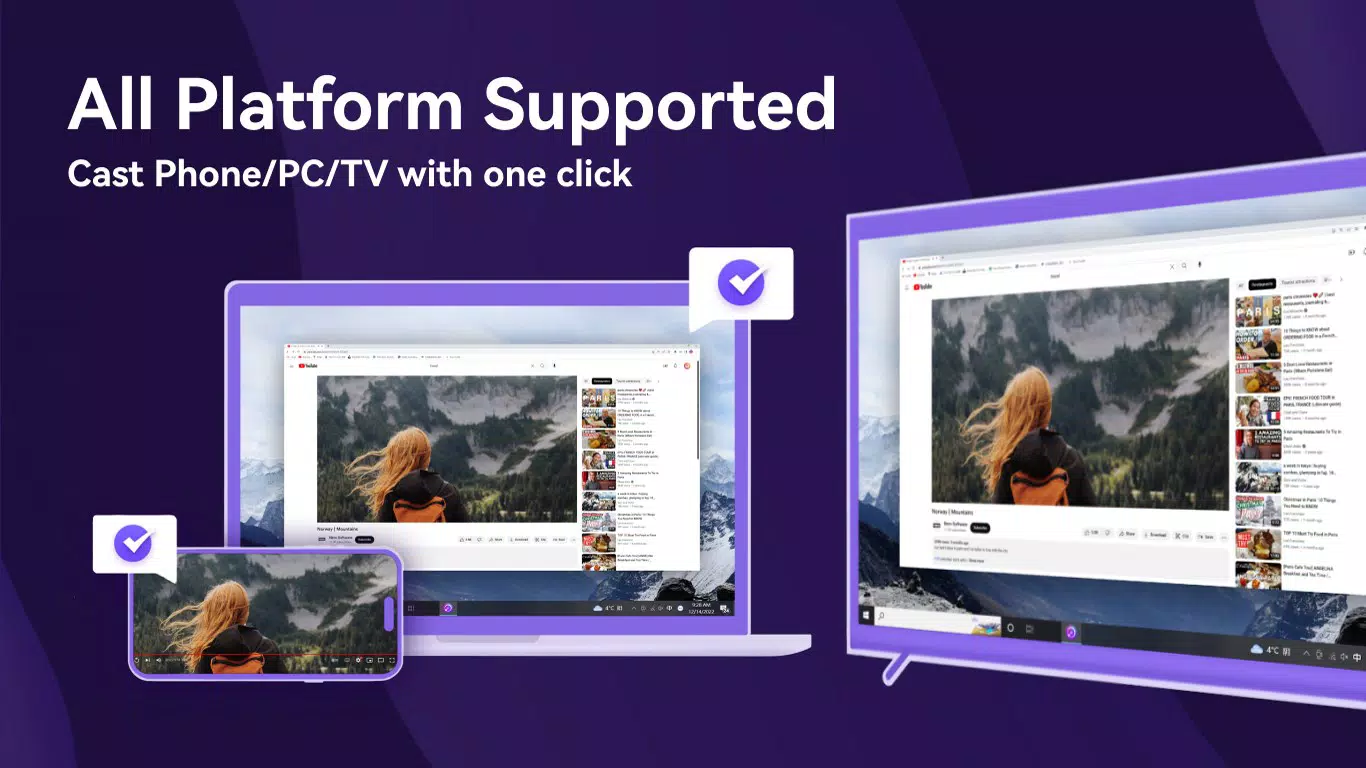 1001TVs: Screen Mirror & File Transfer