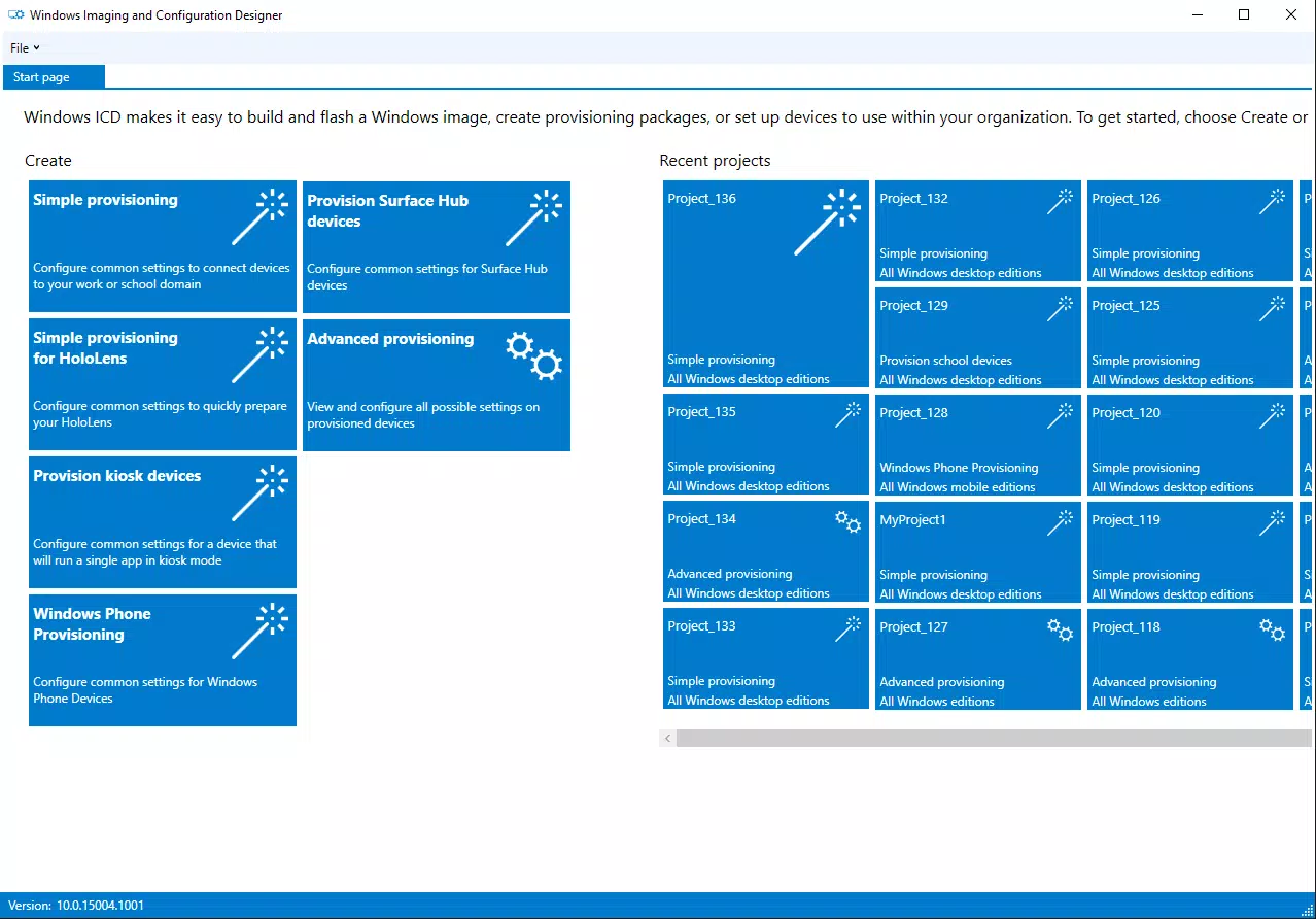 Windows Configuration Designer
