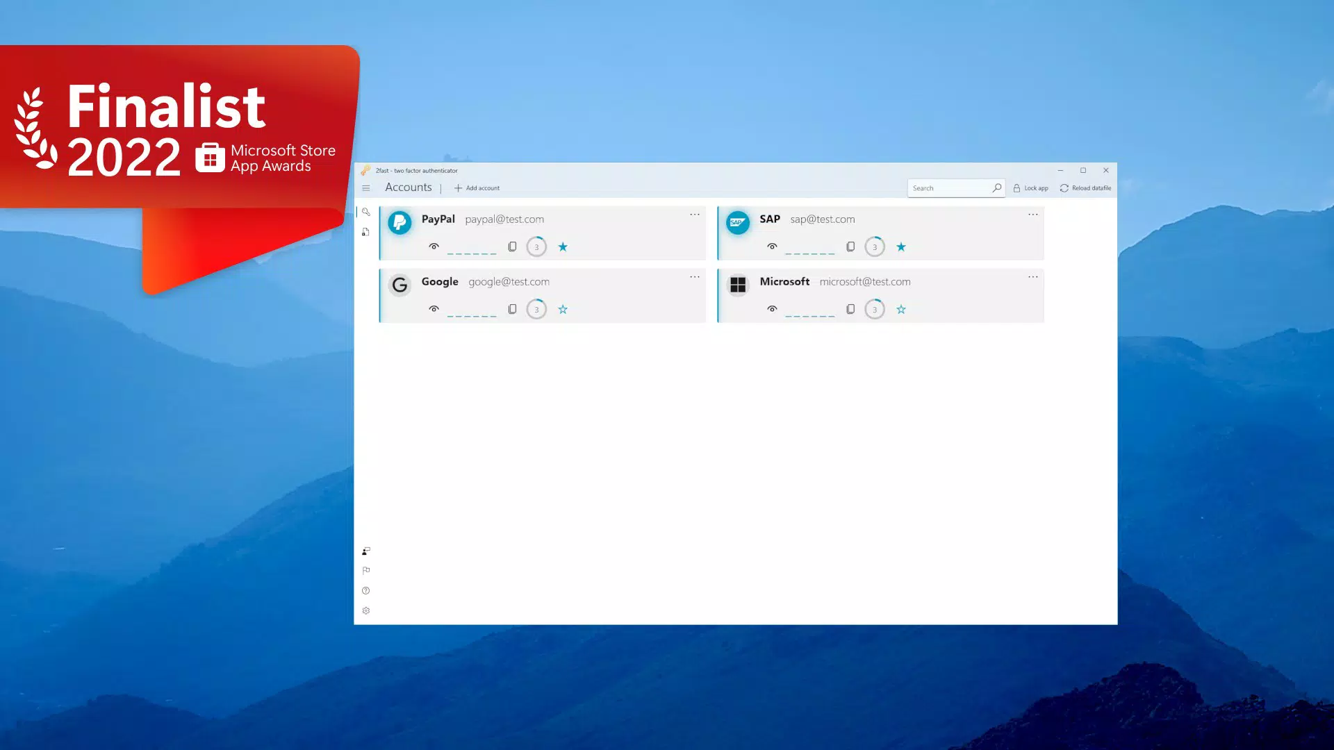 2fast – Two Factor Authenticator