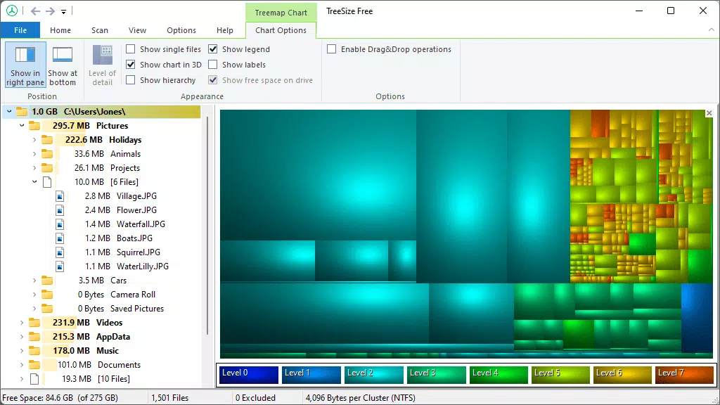Main image for TreeSize Free application