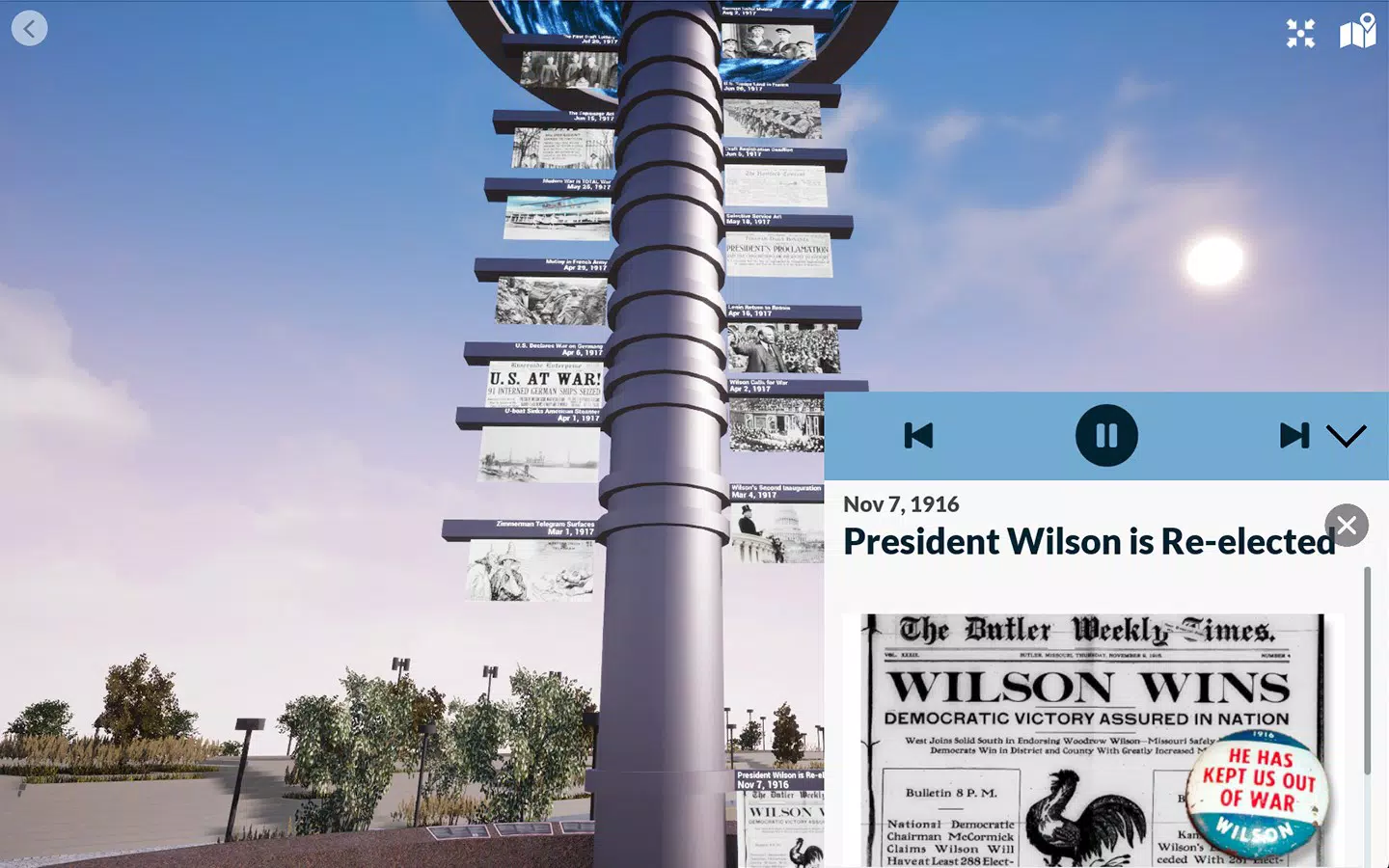 WWI Memorial-Desktop Explorer