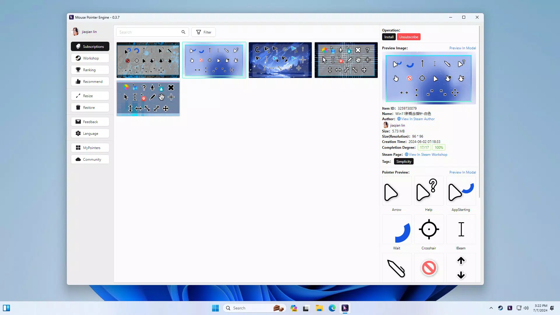 Mouse Pointer Engine