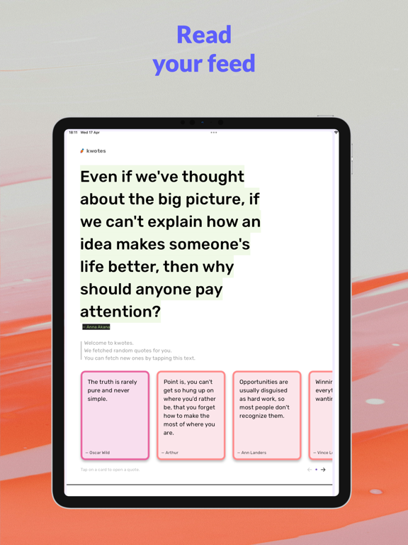 Kwotes • App poster