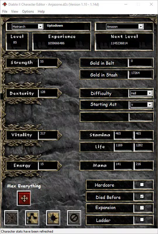Diablo II Character Editor