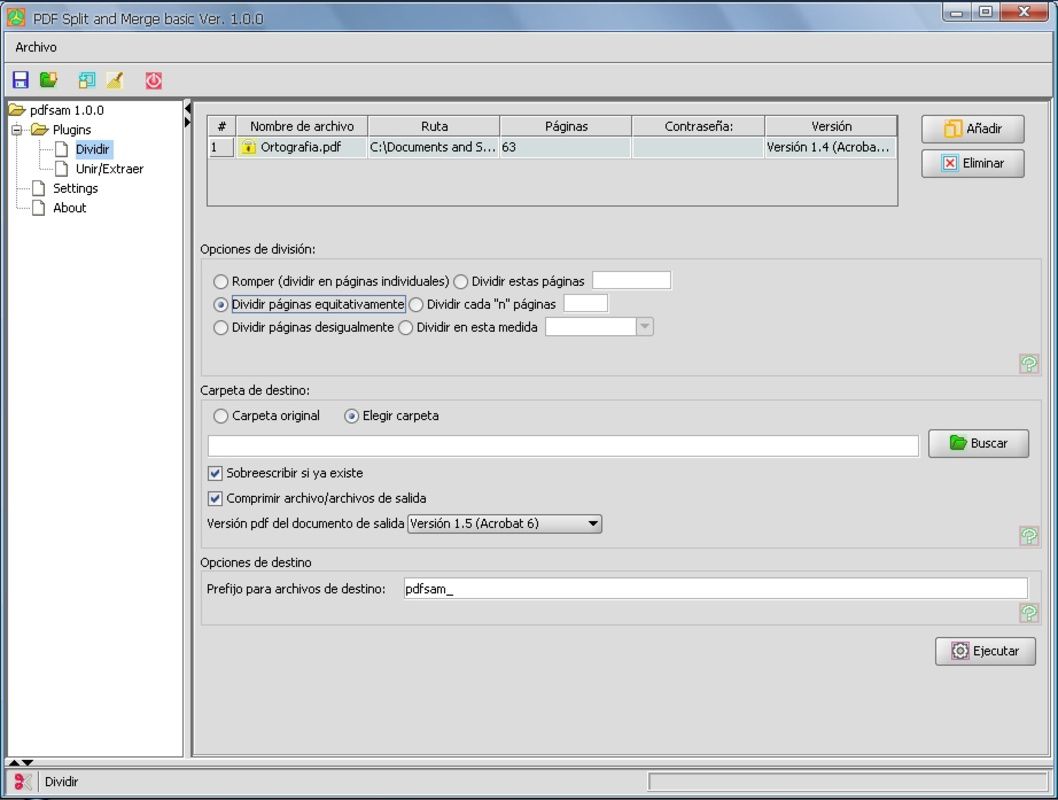 PDF Split and Merge