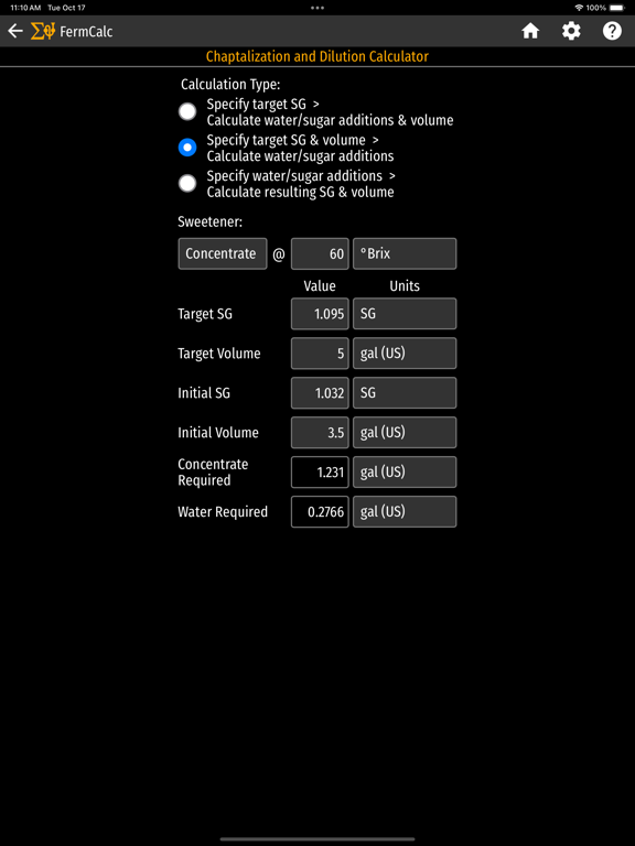 FermCalc Winemaking Calculator for iOS (iPhone/iPad/iPod touch) Free