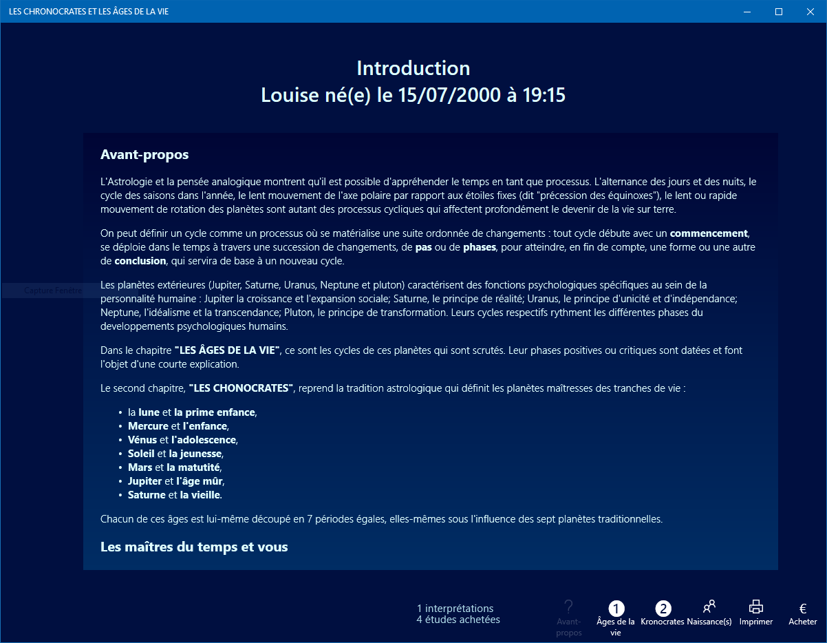 CYCLES & PERIODES