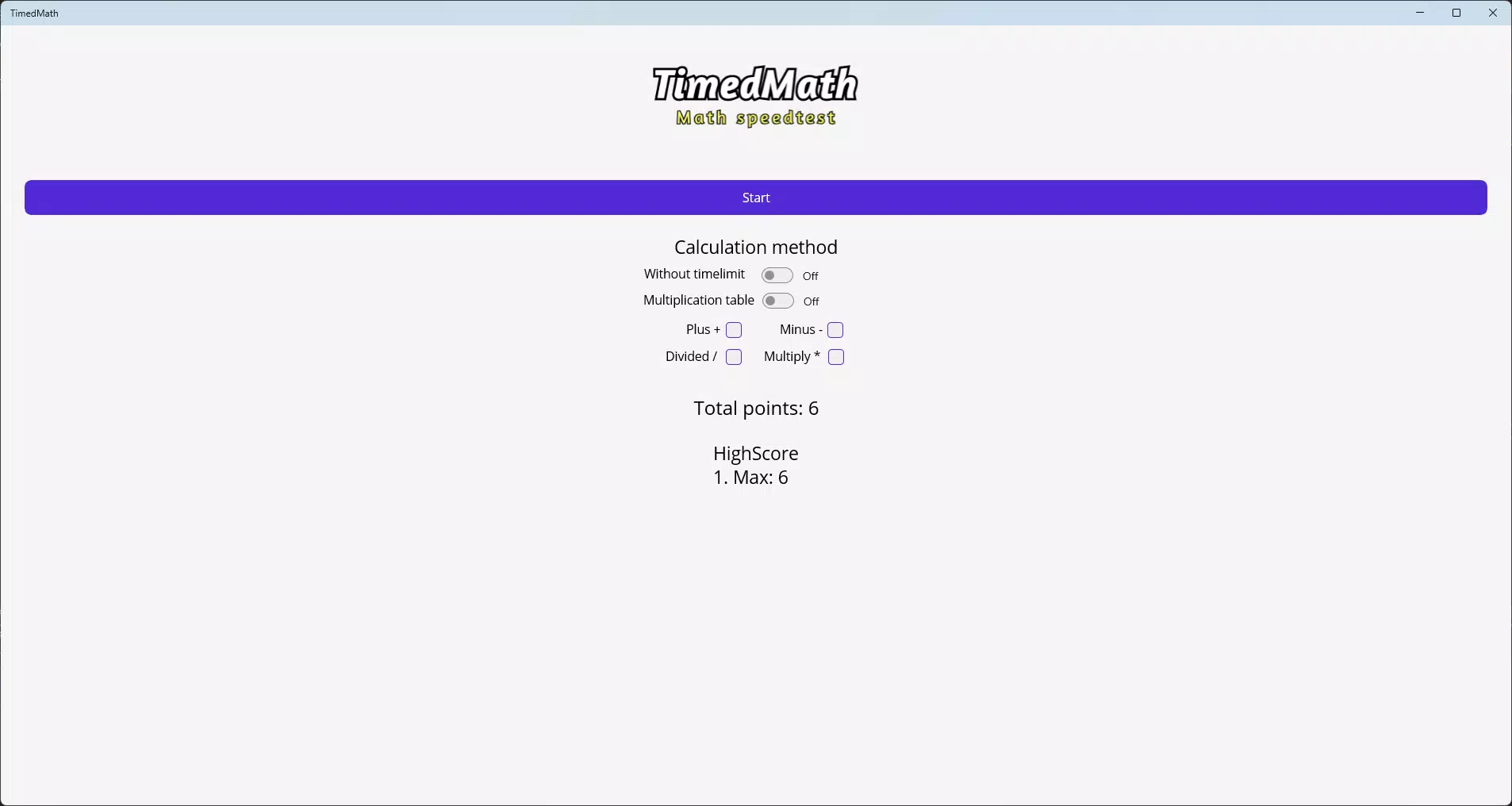 TimedMath