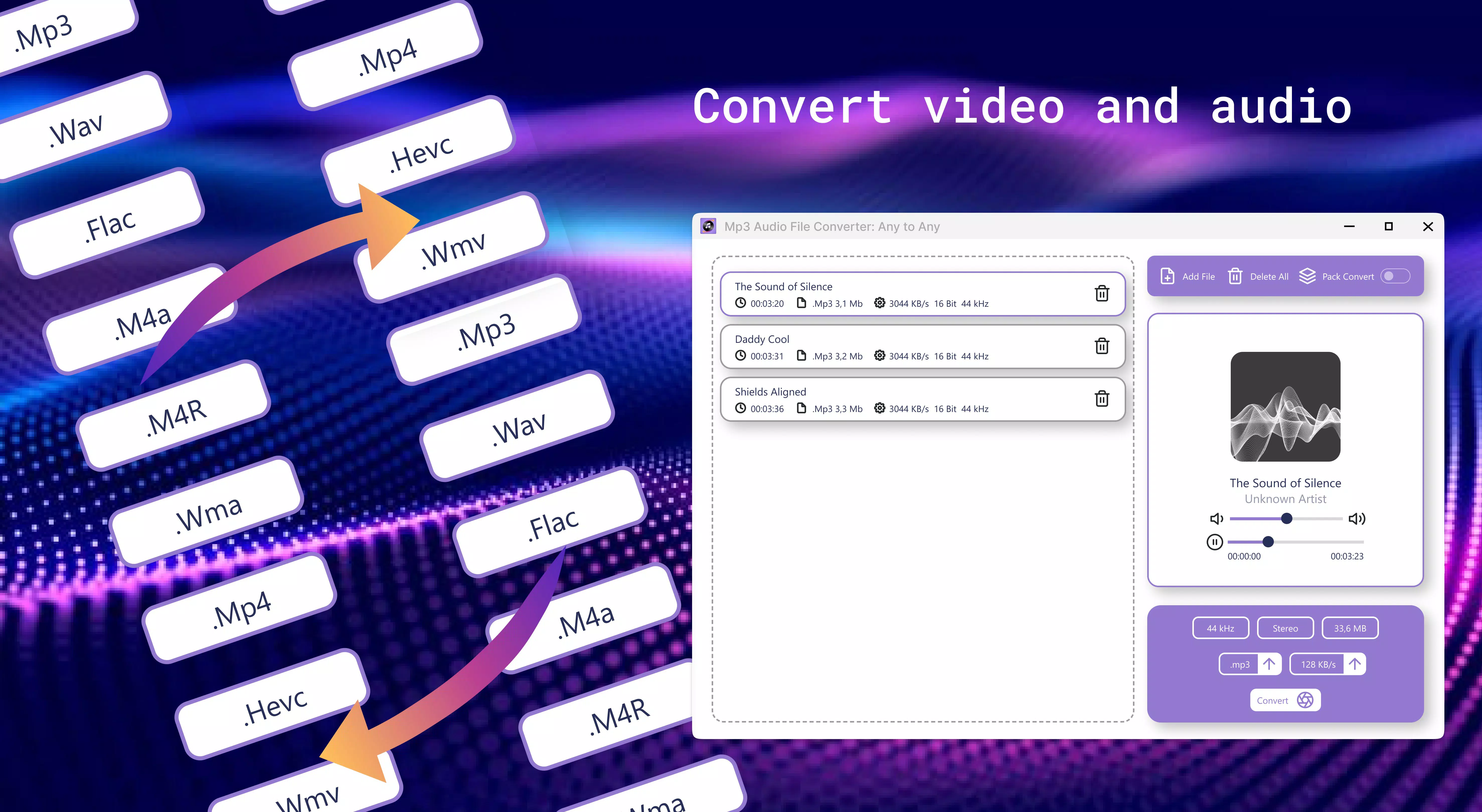 Audio File Converter - Music Format Editor