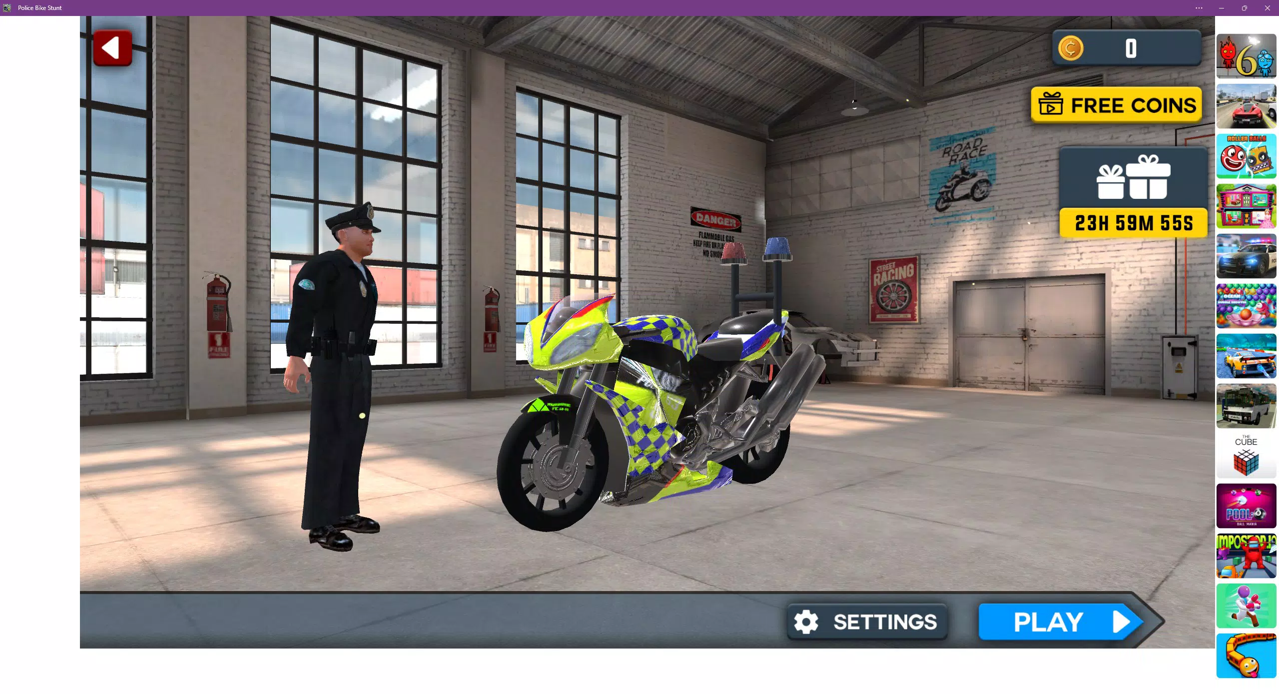 Police Bike Stunt