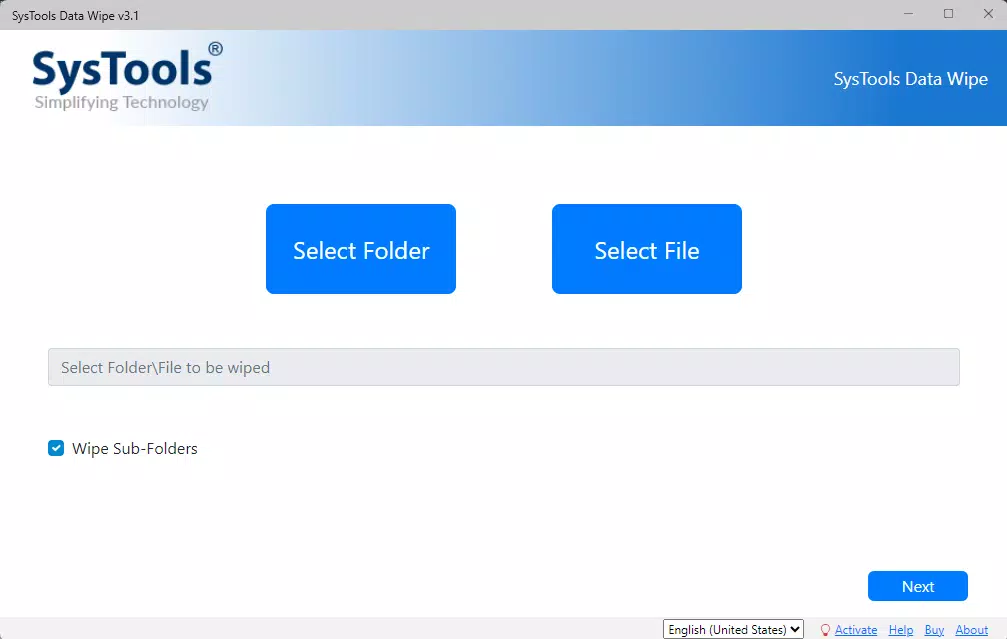SysTools Data Wipe