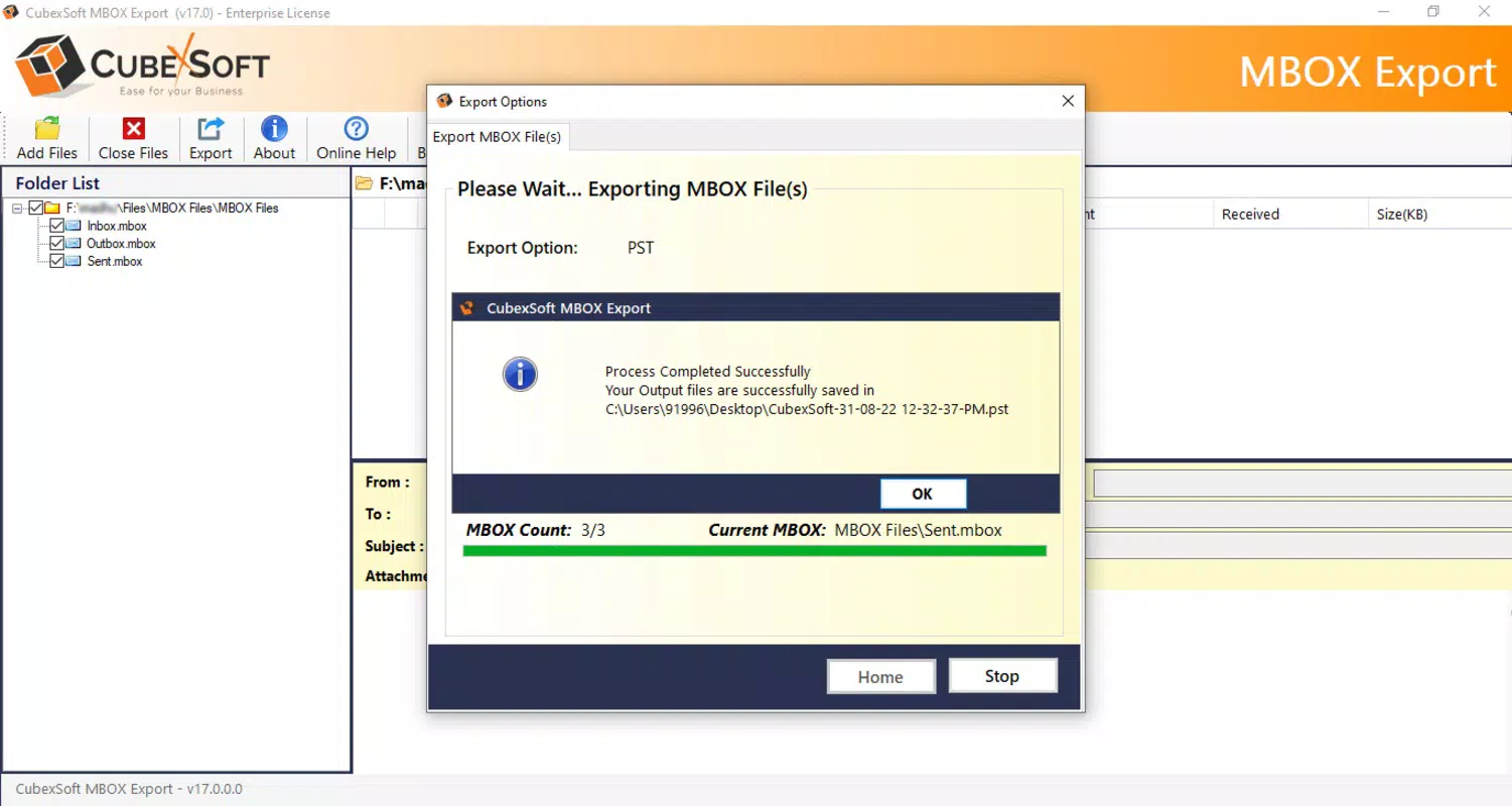 CubexSoft MBOX Converter