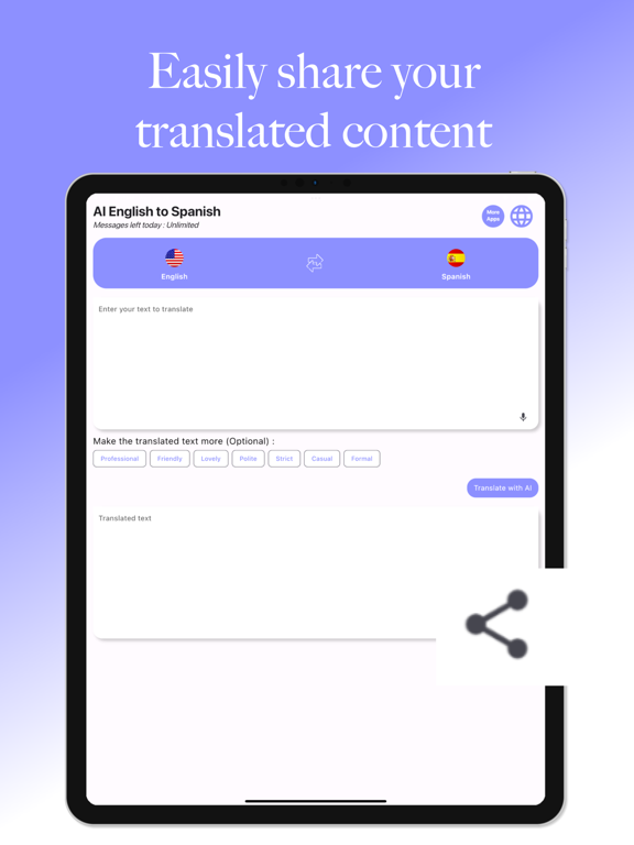 AI EnglishSpanish Translator for iOS (iPhone/iPad/iPod touch) Free