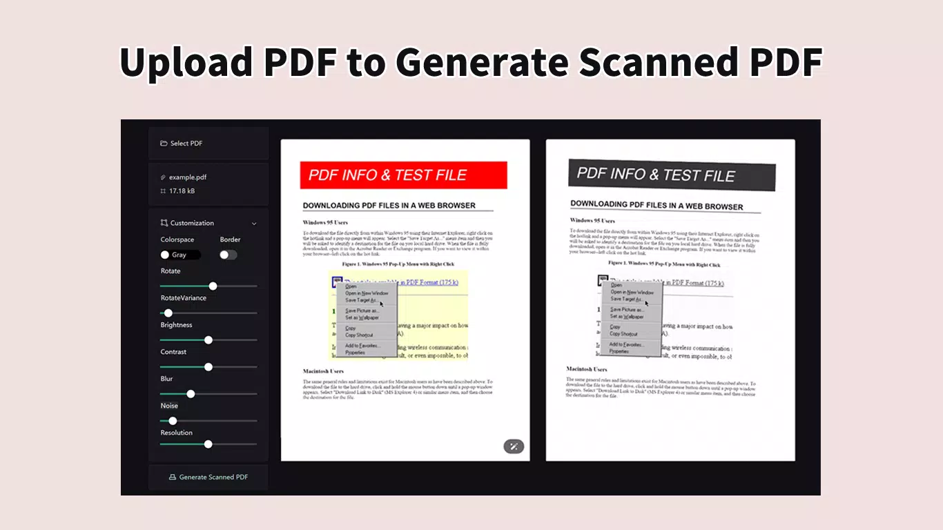 PDF Scanner - Maker pdf look scaned