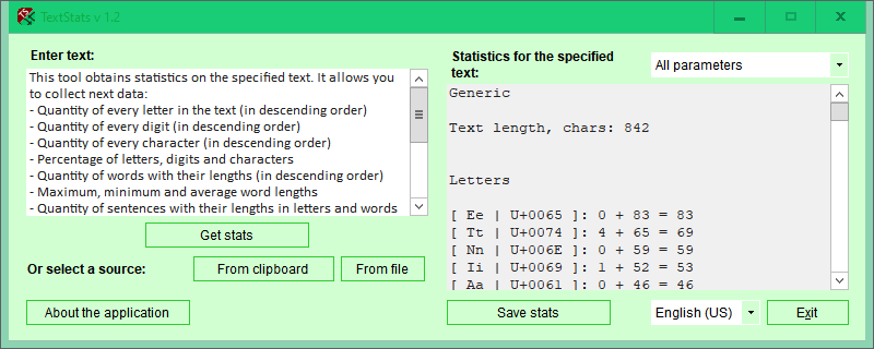 TextStats