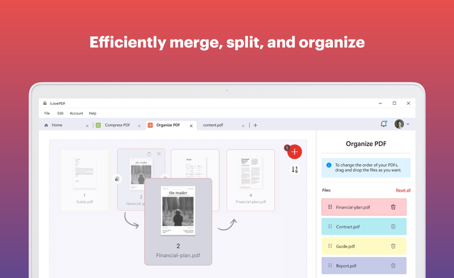ILOVEPDF LETTORE PDF ED EDITOR visual data 6