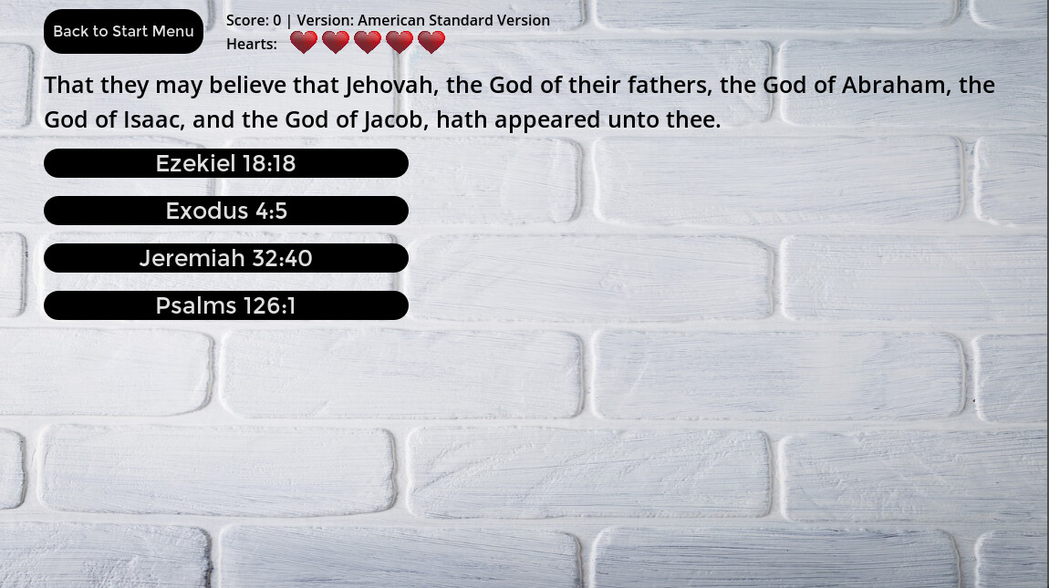 Bible Verse Challenge