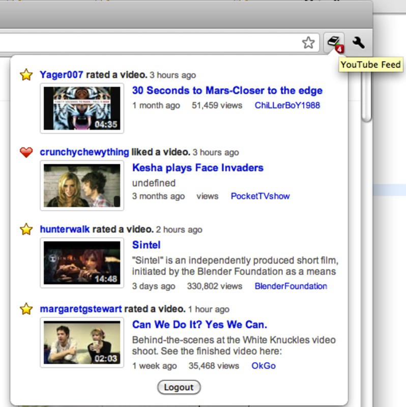 YouTube Feed by Google