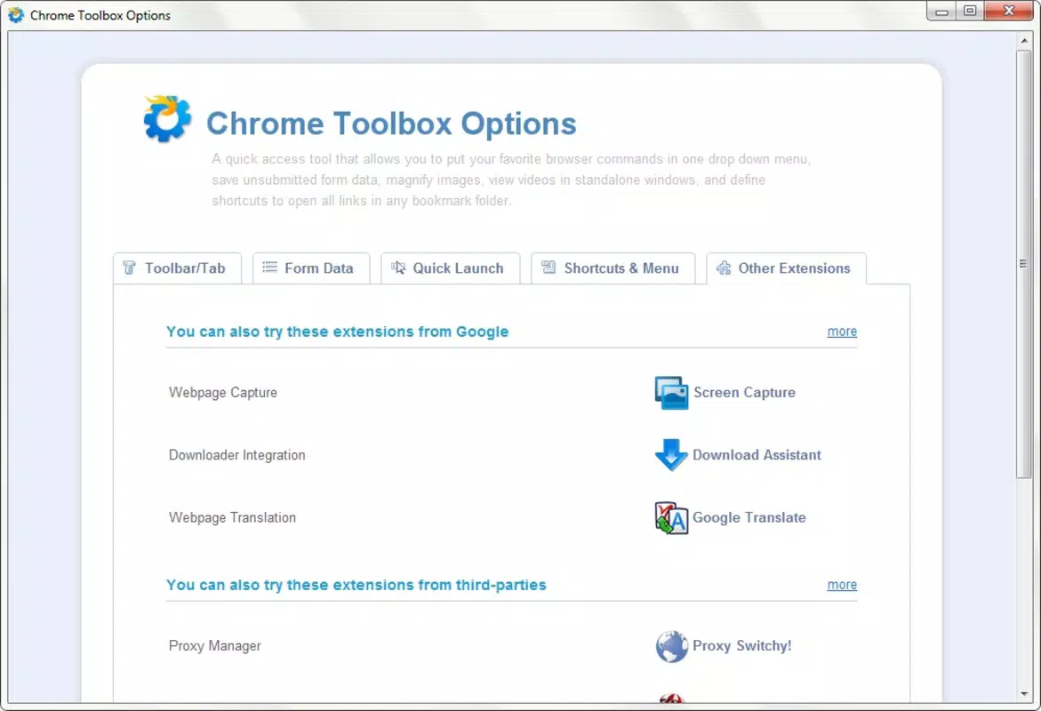 Chrome Toolbox