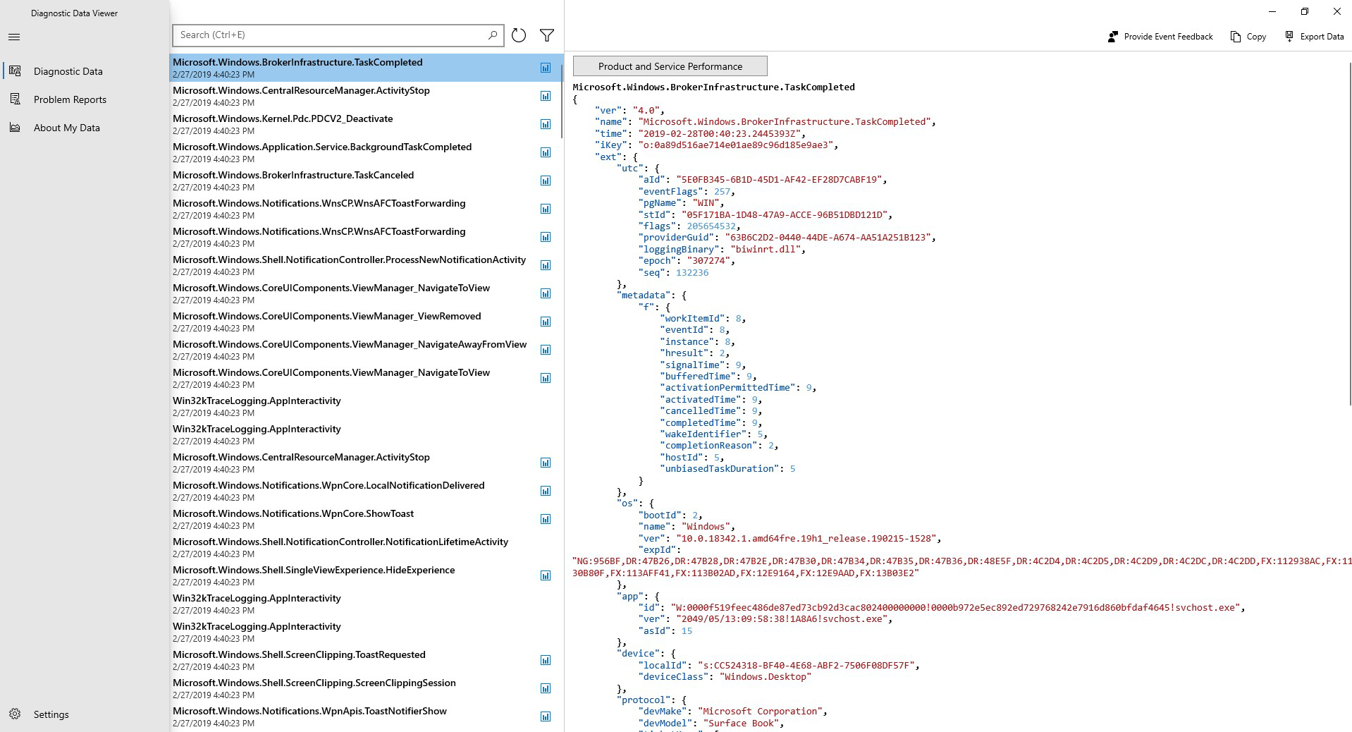 Diagnostic Data Viewer for PC Windows Download
