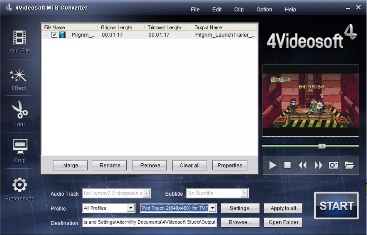 4VideoSoft MTS Converter