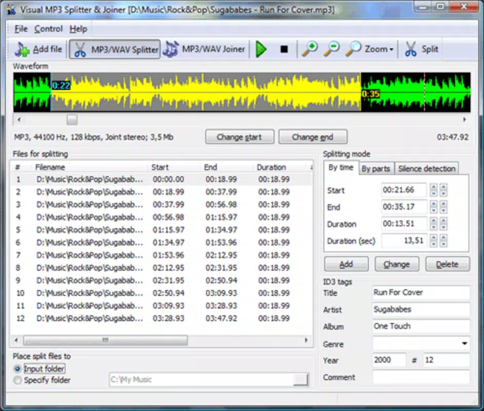 Visual MP3 Splitter and Joiner
