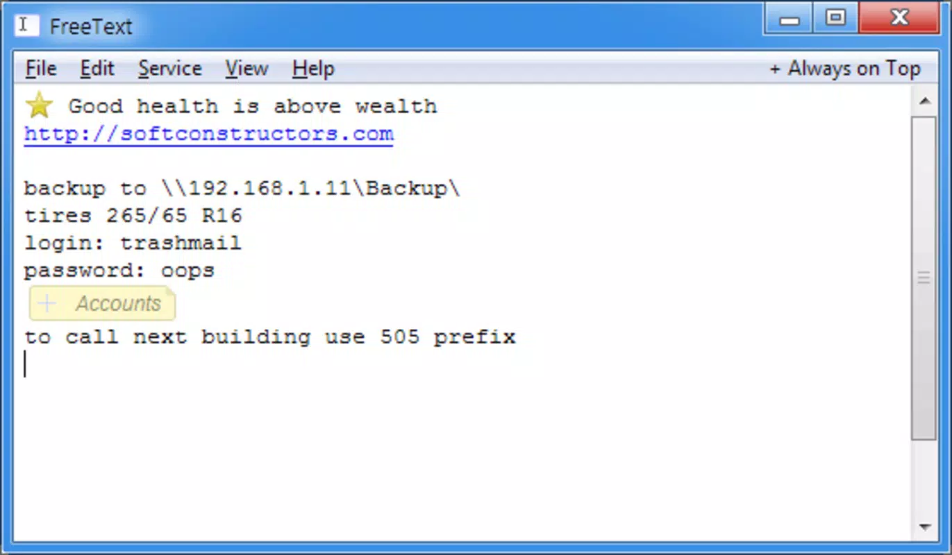FreeText
