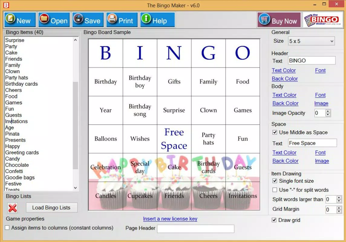 Main image for The Bingo Maker application