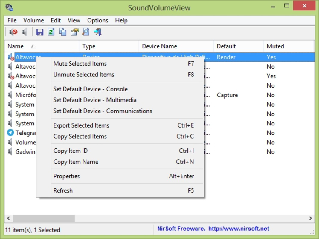 SoundVolumeView
