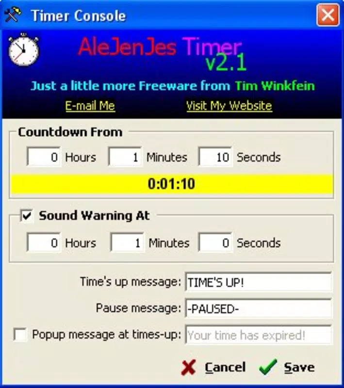 Main image for AleJenJes Countdown Timer application