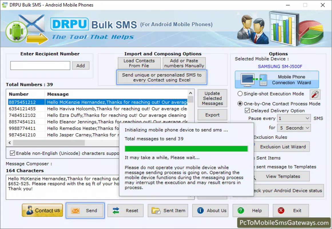 Android Phone Bulk SMS Software