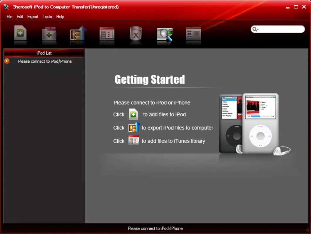 Main image for iPod to Computer Transfer application