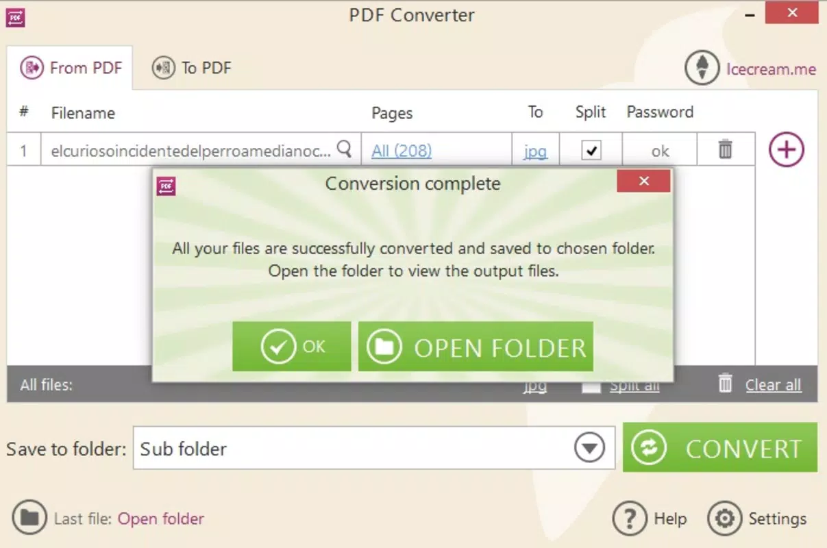 Icecream PDF Converter