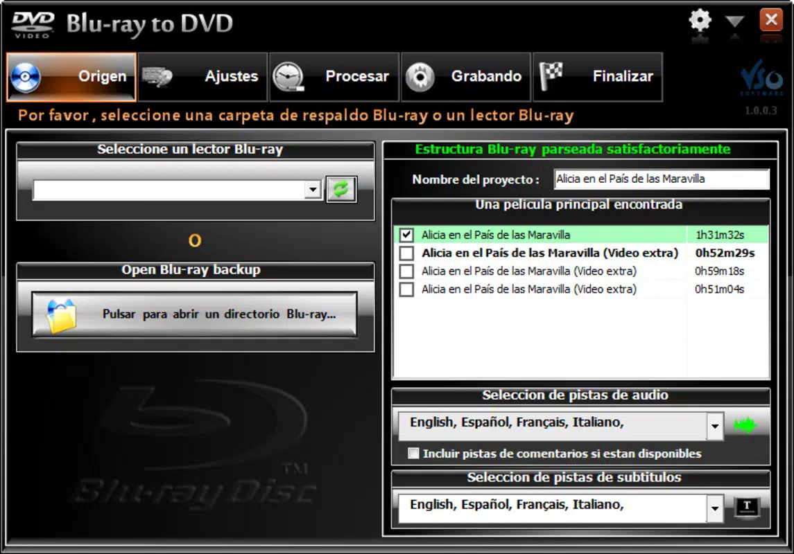 Blu-ray to DVD