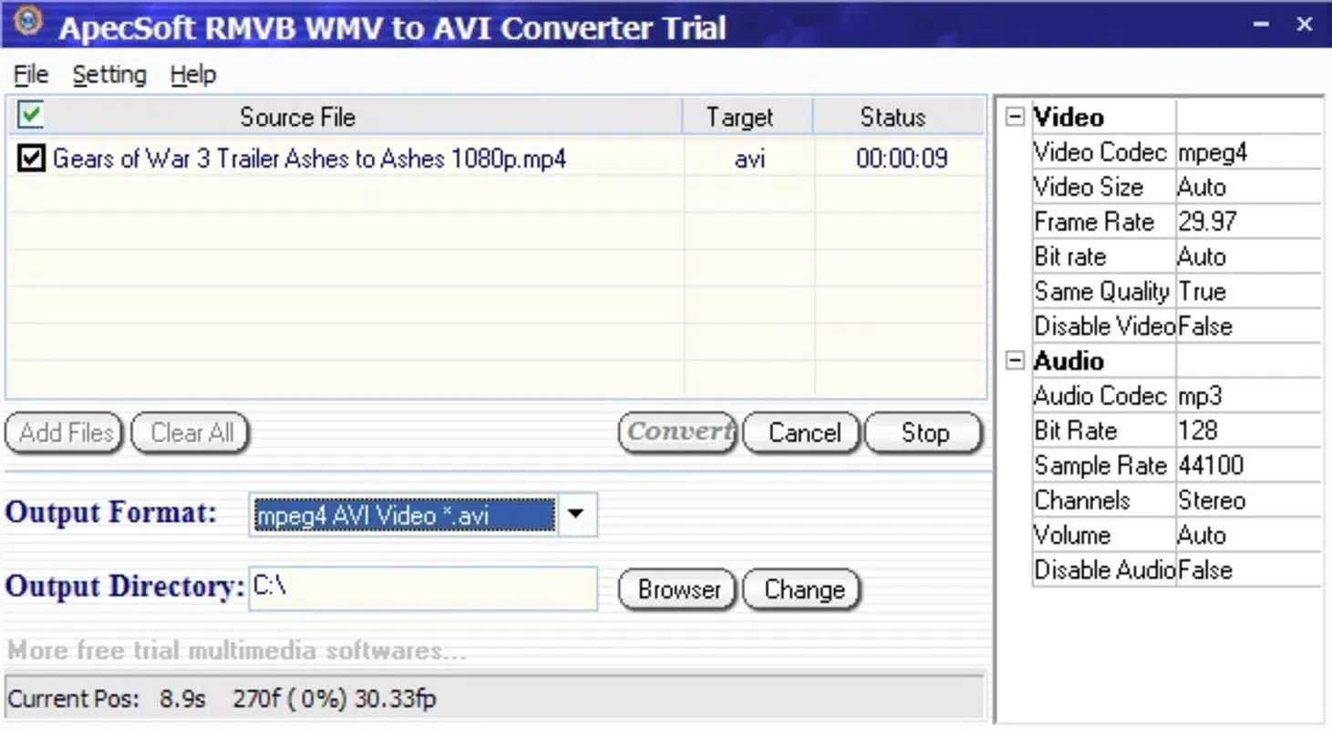 RMVB WMV to AVI Converter
