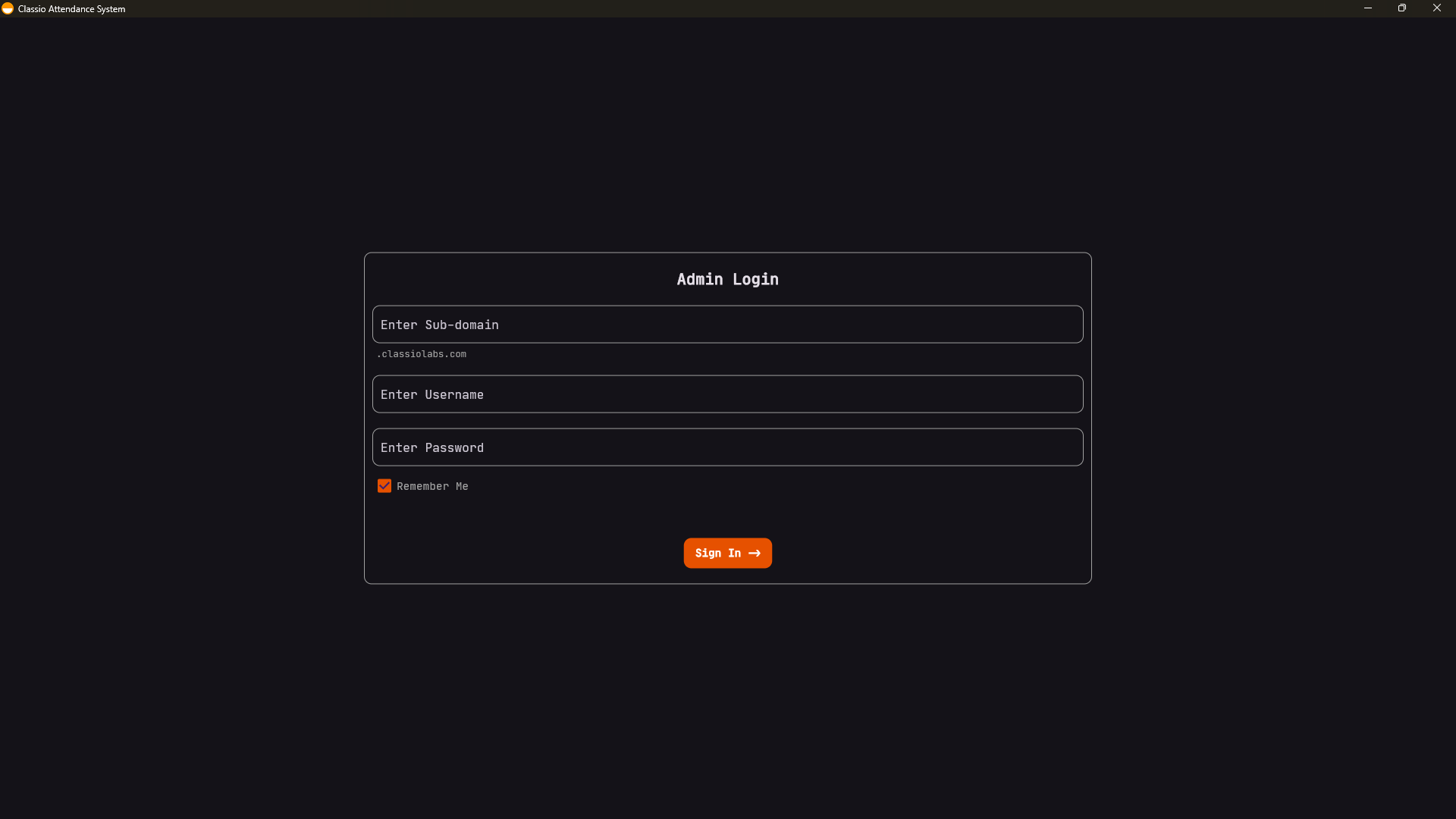 Classio Employee Application