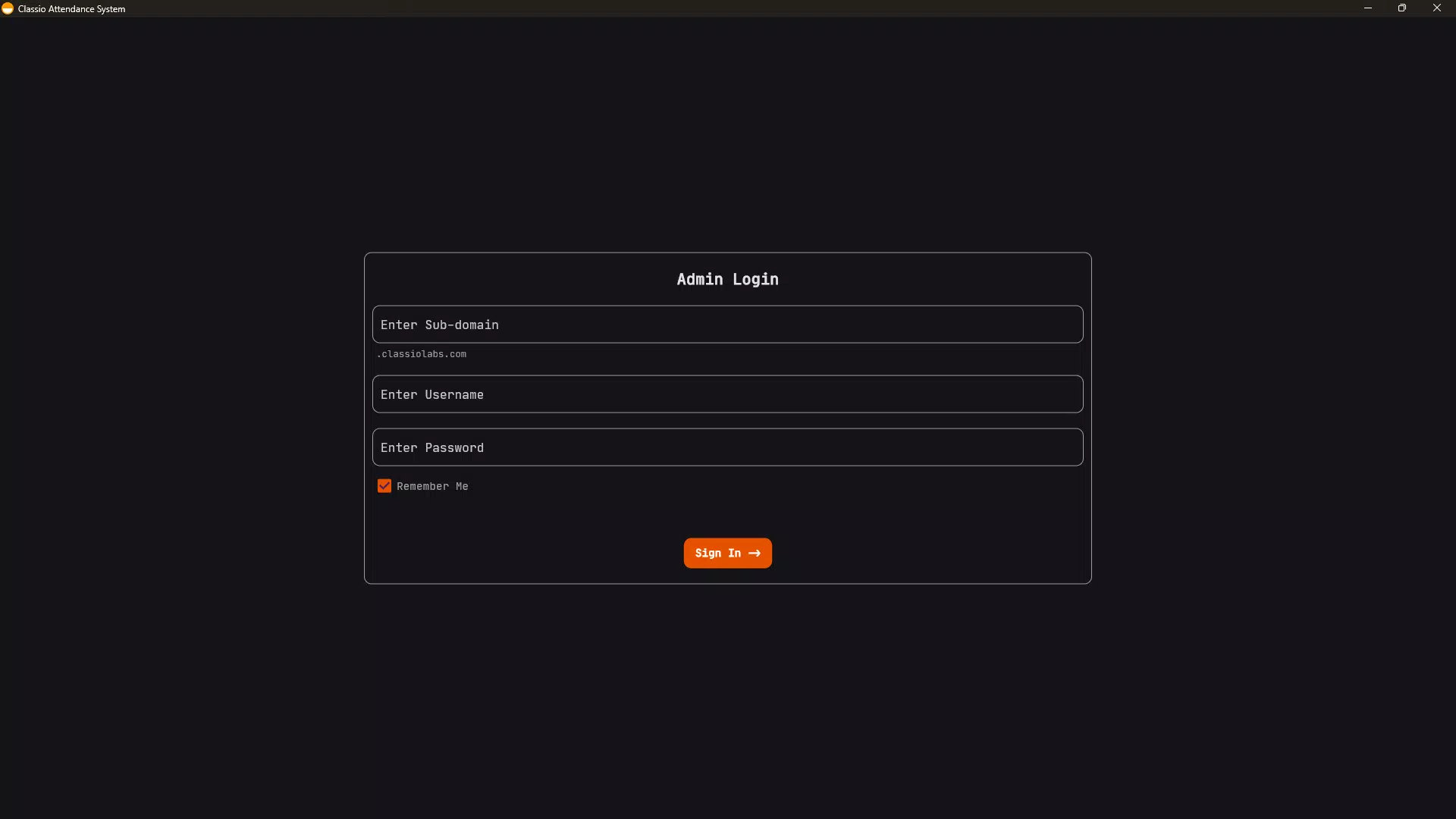 Classio Employee Application