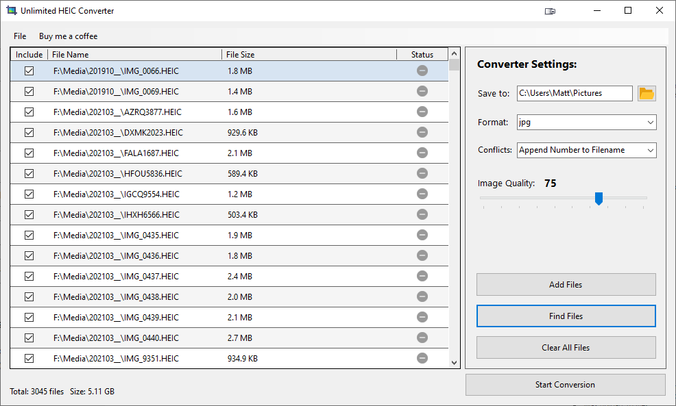 Unlimited HEIC Converter
