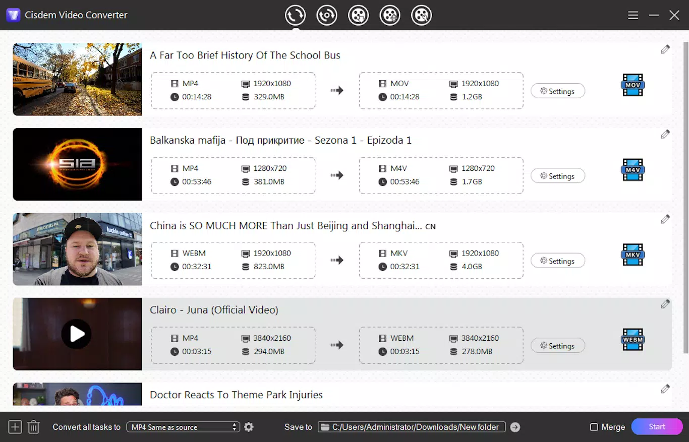 Cisdem Video Converter - Process Video, Audio, Disc