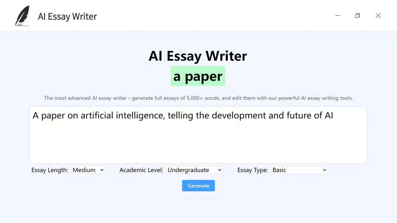 AI Essay Writer - Write Essay Online