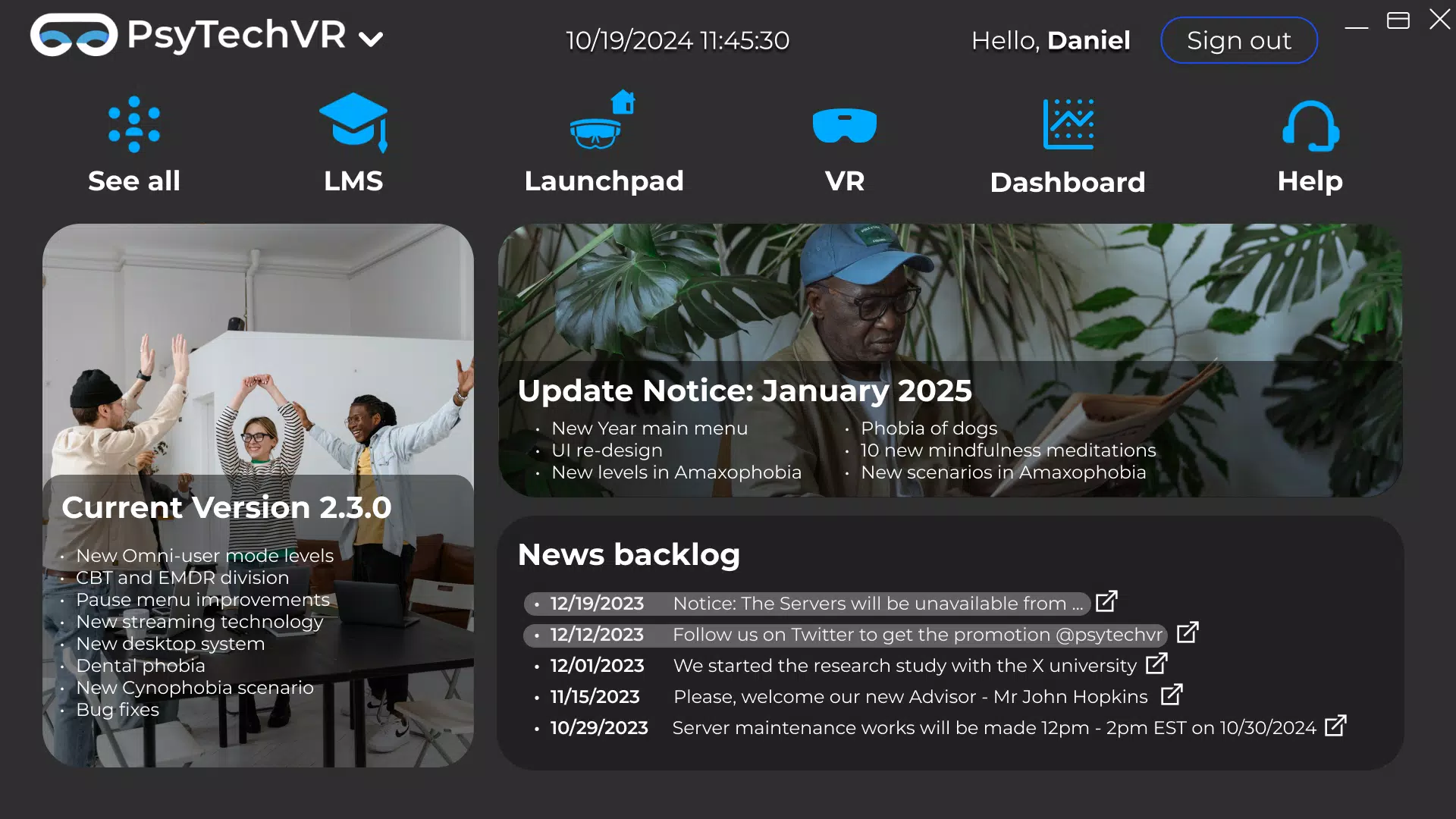 PsyTechVR Launcher