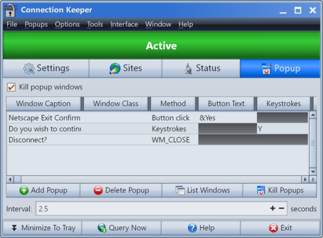 Connection Keeper