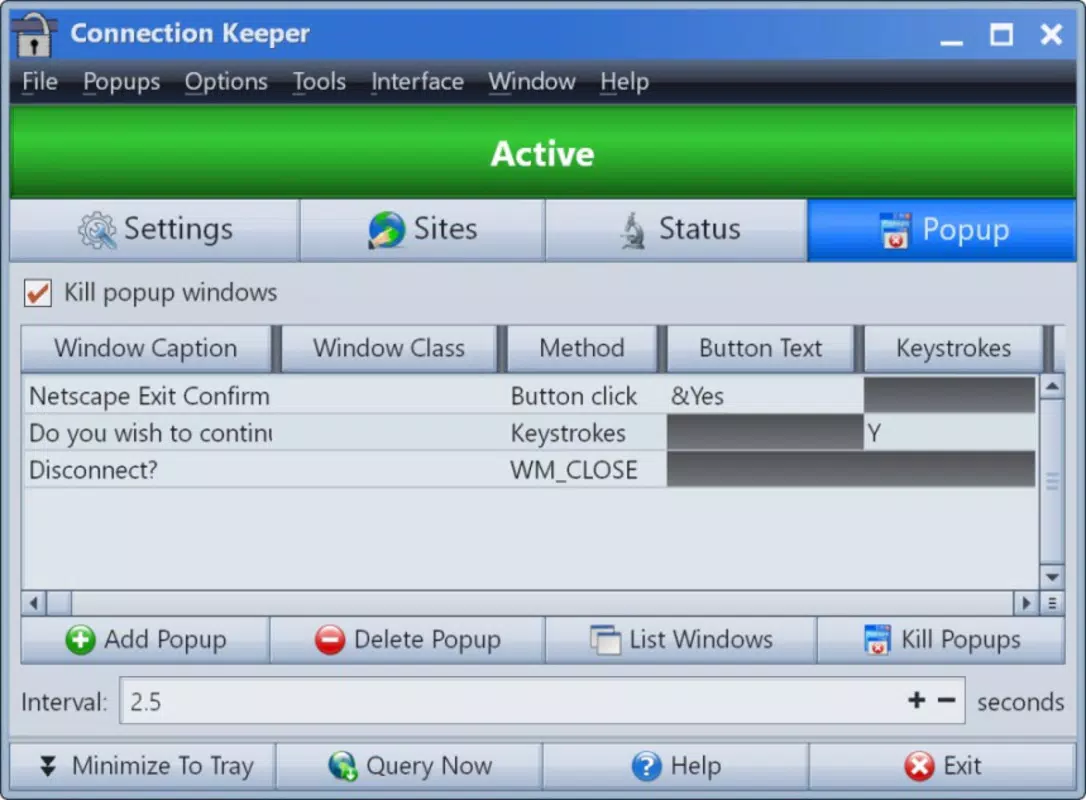 Connection Keeper