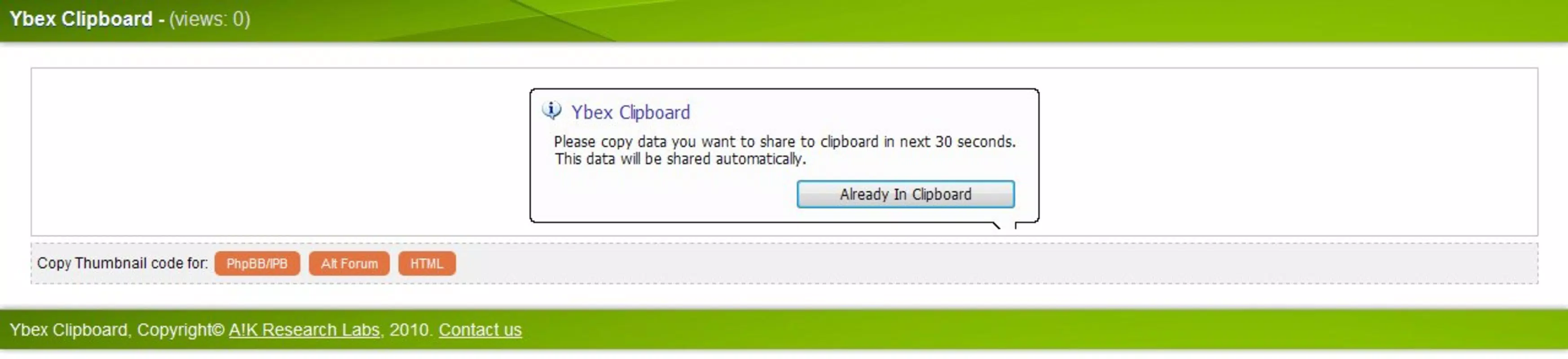 Ybex Clipboard