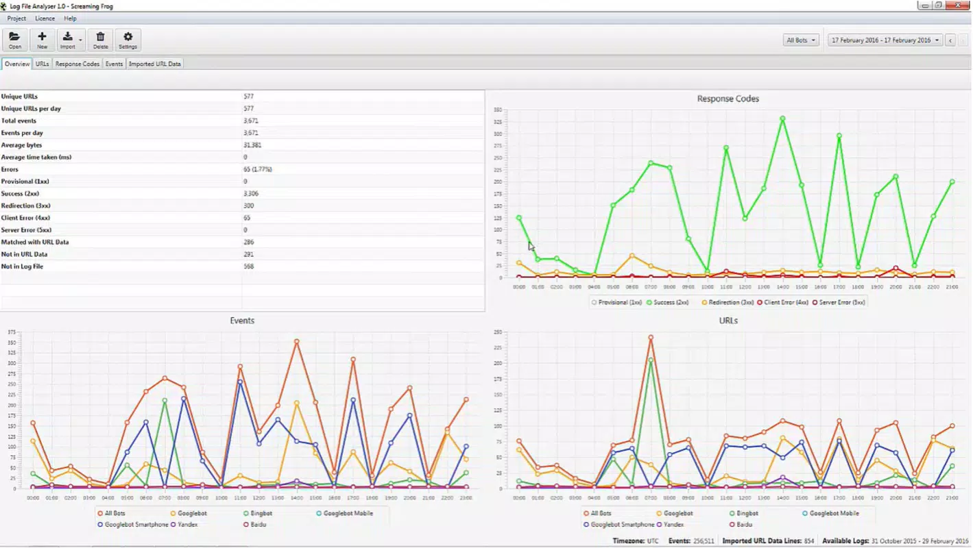 SEO Log File Analyser